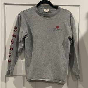 Simply Southern Large Girls Christmas buffalo plaid Labrador Long Sleeve Shirt